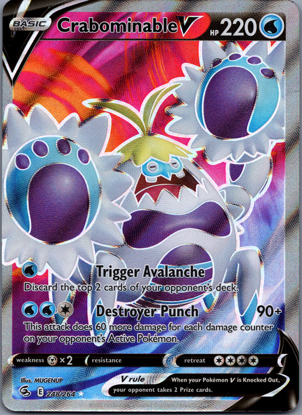 248 Crabominable V Fusion Strike Rare Ultra NM