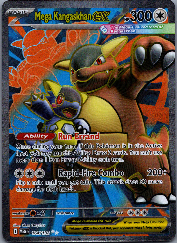 164 Mega Kangaskhan ex Mega Evolution Ultra Rare Near Mint