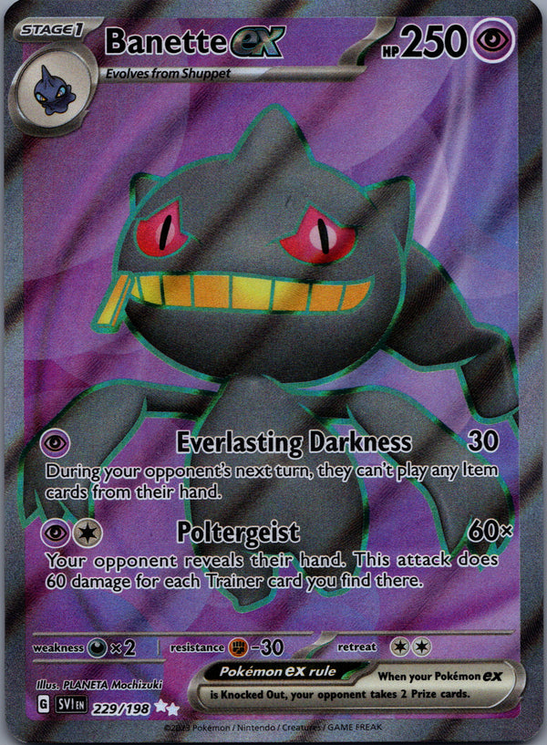 229 Banette ex Scarlet & Violet Ultra Rare Near Mint