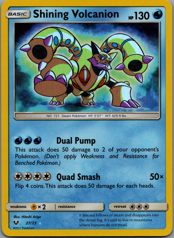 027 Shining Volcanion Shining Legends Rare Shining Lightly Played