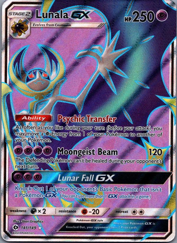 141 Lunala-GX Sun & Moon Rare Ultra Lightly Played