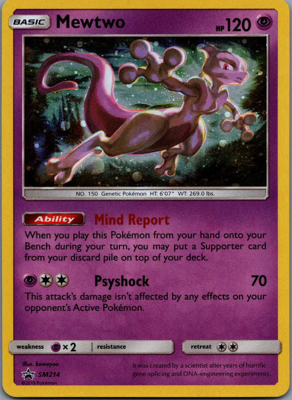 SM214 Mewtwo SM Black Star Promos Promo Moderately Played