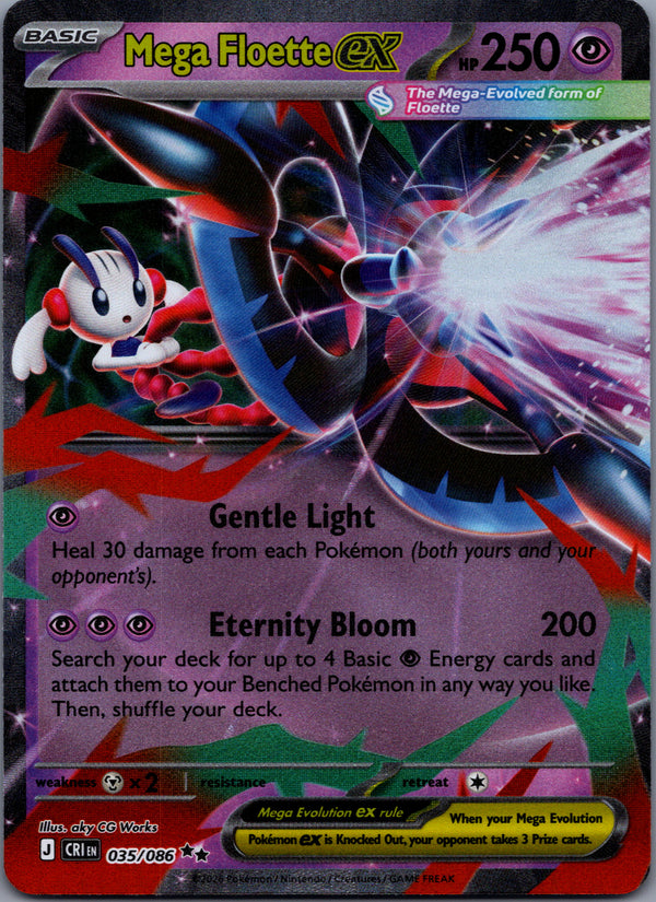 035 Mega Floette ex Chaos Rising Double Rare Near Mint