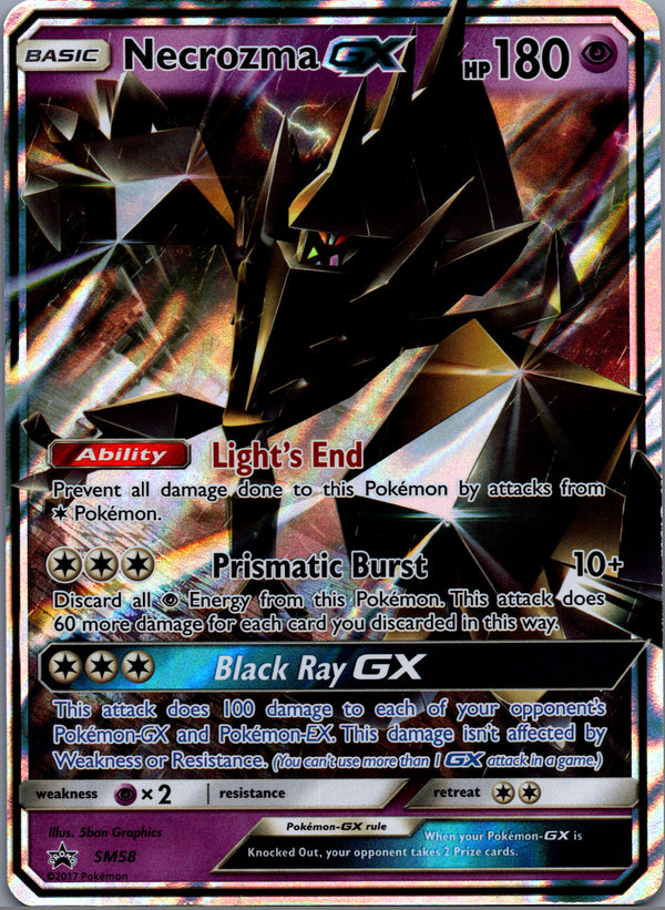SM58 Necrozma-GX SM Black Star Promos Promo Lightly Played