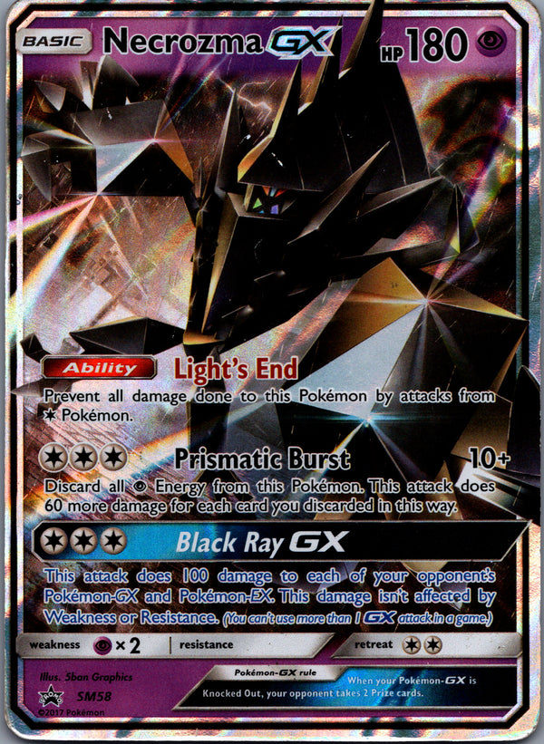 SM58 Necrozma-GX SM Black Star Promos Promo Heavily Played