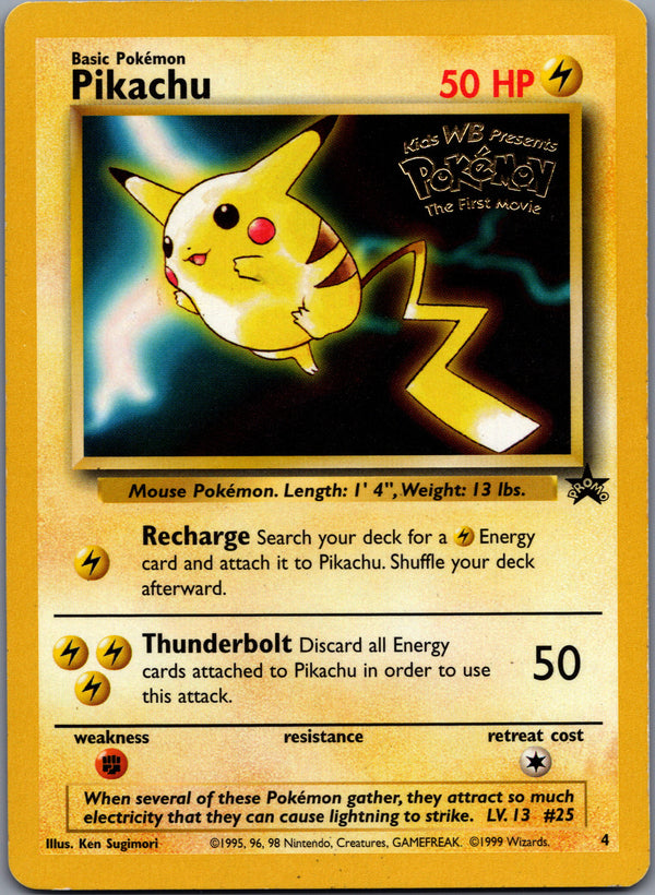 004 Pikachu Wizards of the Coast Promos Promo Heavily Played