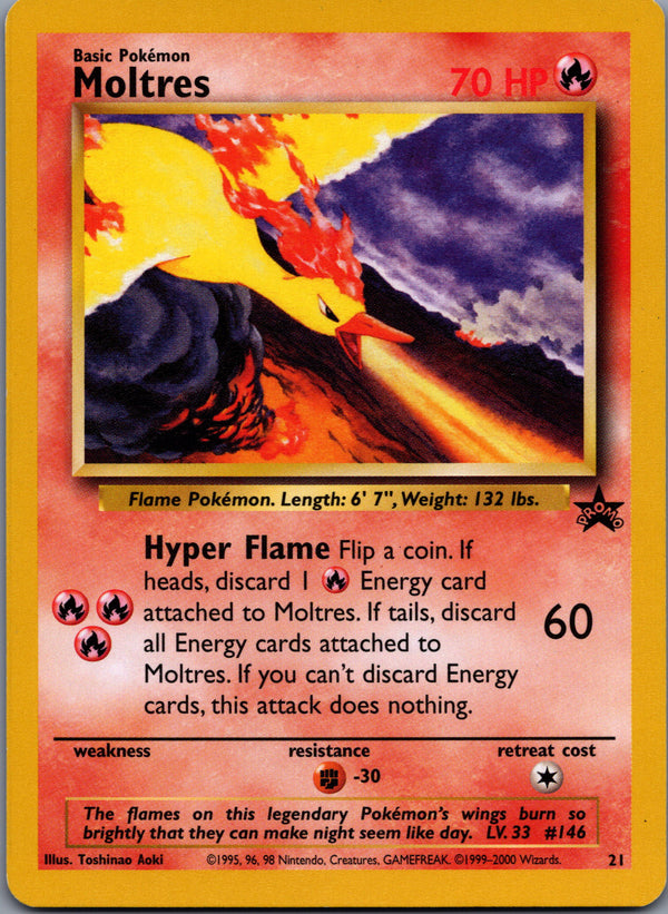 021 Moltres [Non-holo ("Toshinao Aoki" Illustrator Error)] Wizards of the Coast Promos Promo Lightly Played