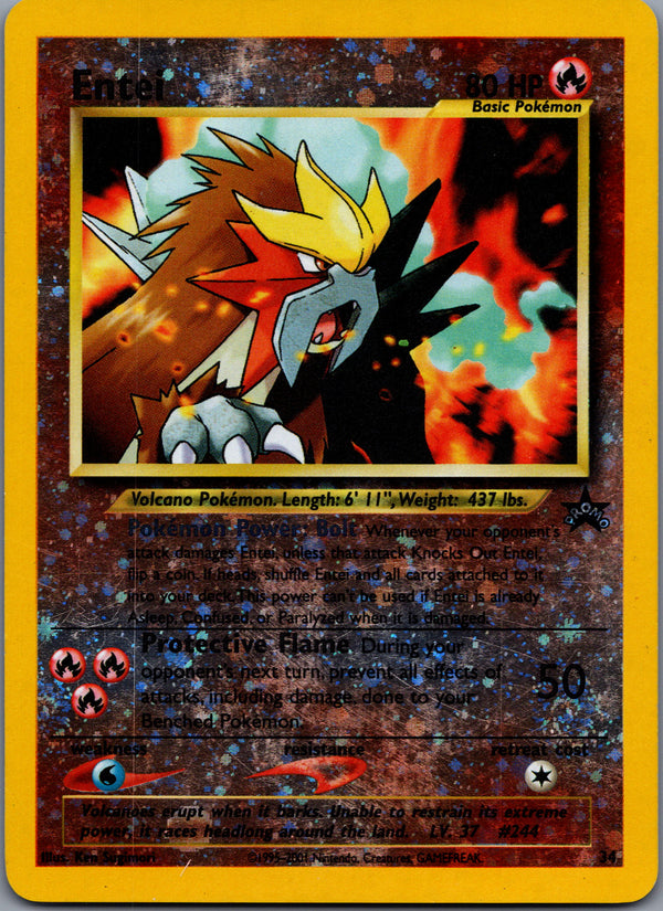 034 Entei Wizards of the Coast Promos Promo Moderately Played