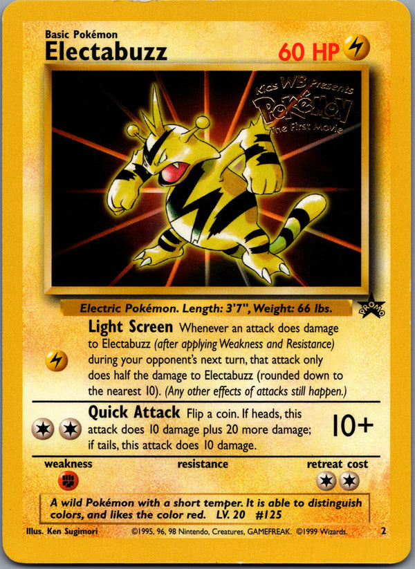 002 Electabuzz Wizards of the Coast Promos Promo Moderately Played