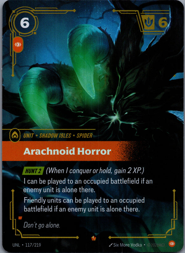 117 Arachnoid Horror Unleashed Epic Near Mint