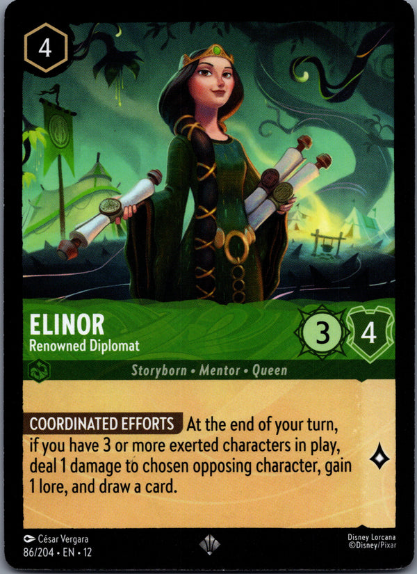 086 Elinor - Renowned Diplomat Wilds Unknown Super Rare NM