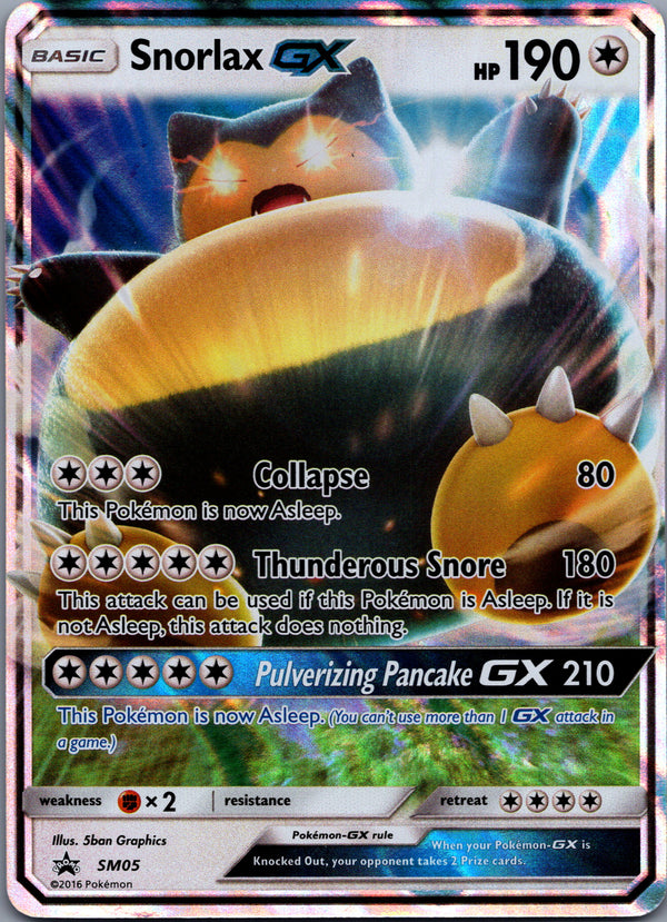 SM05 Snorlax-GX SM Black Star Promos Promo LP