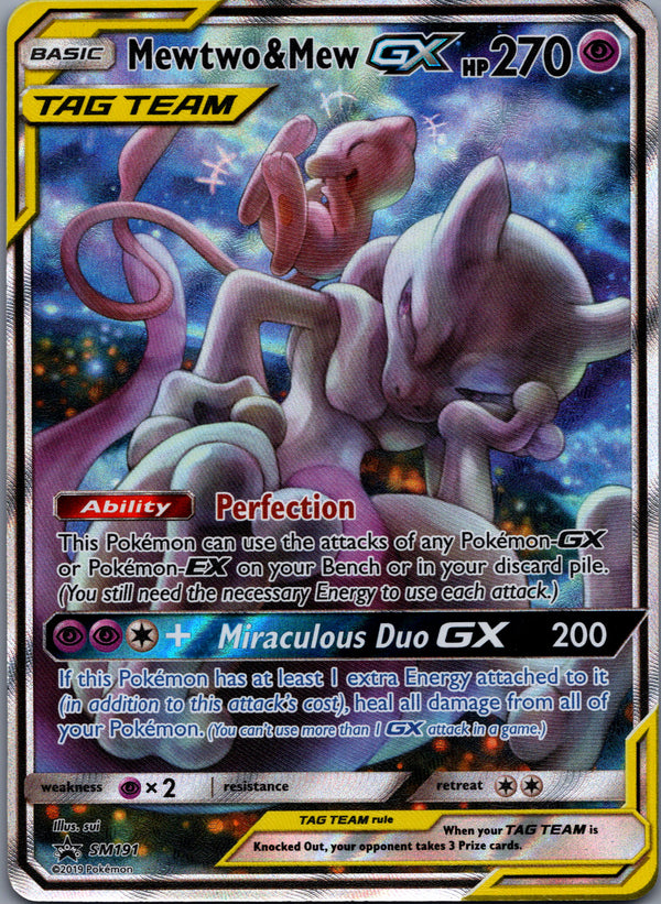 SM191 Mewtwo & Mew-GX SM Black Star Promos Promo MP