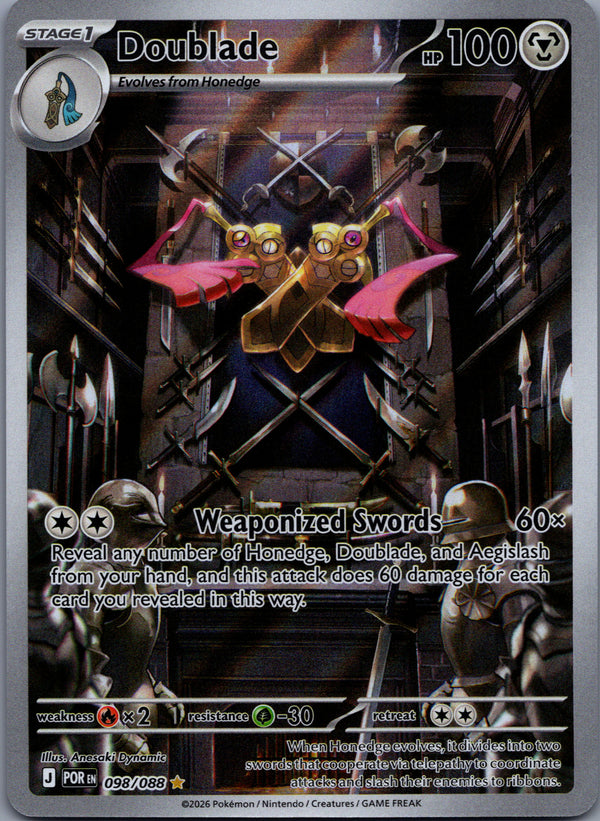 098 Doublade Perfect Order Illustration Rare NM