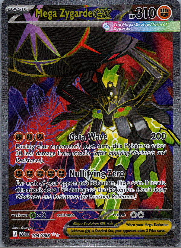 104 Mega Zygarde ex Perfect Order Ultra Rare NM