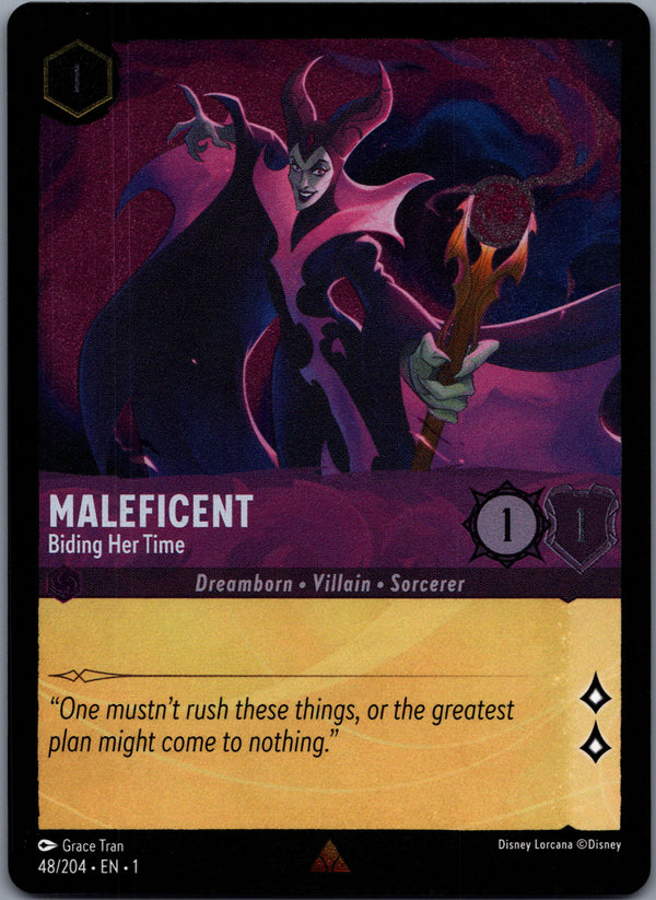 048 Maleficent - Biding Her Time [Foil] The First Chapter Rare NM
