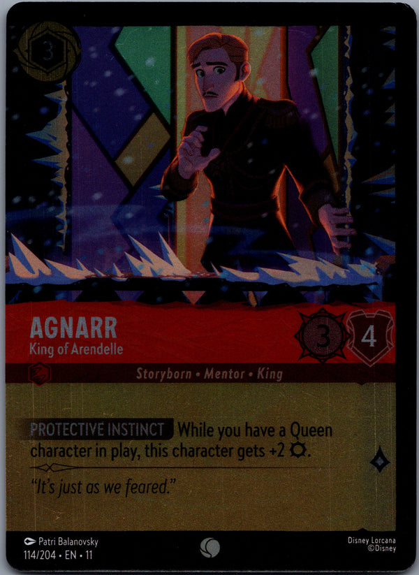 114 Agnarr - King of Arendelle [Foil] Winterspell Common NM