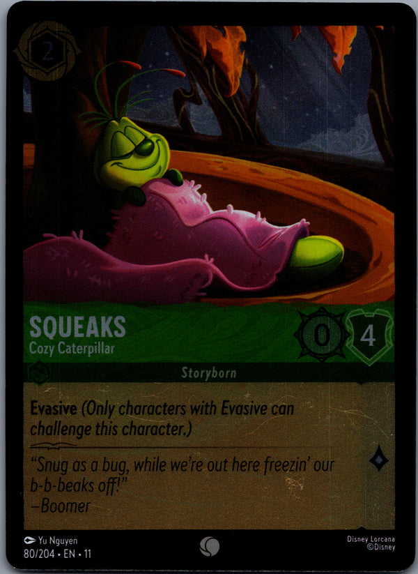 080 Squeaks - Cozy Caterpillar [Foil] Winterspell Common NM