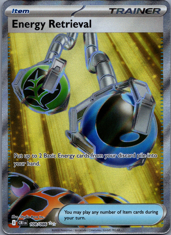108 Energy Retrieval Chaos Rising Ultra Rare NM