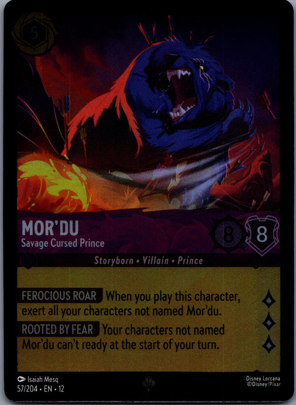 057 Mor'du - Savage Cursed Prince [Foil] Wilds Unknown Super Rare NM