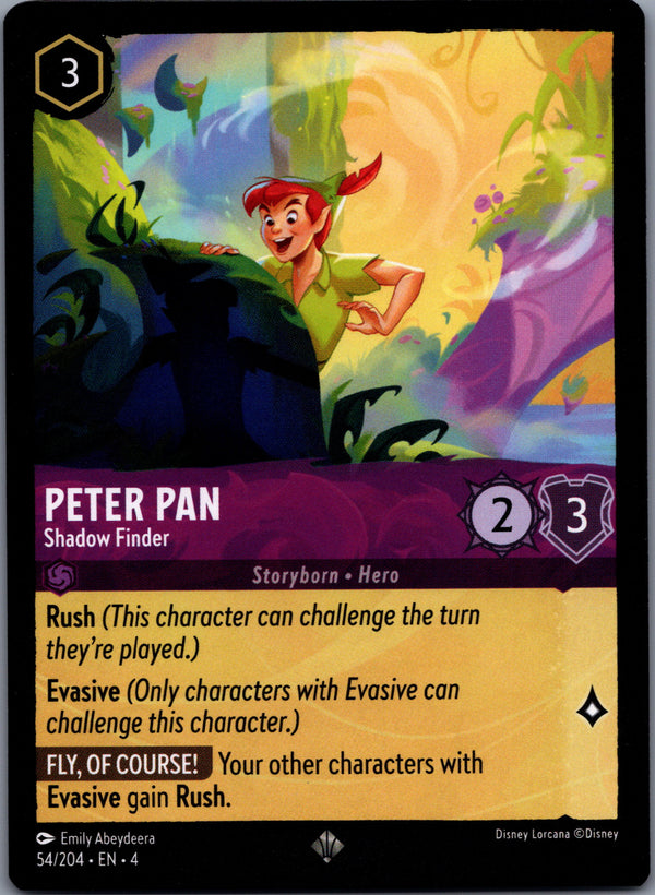 054 Peter Pan - Shadow Finder Ursula's Return Super Rare NM