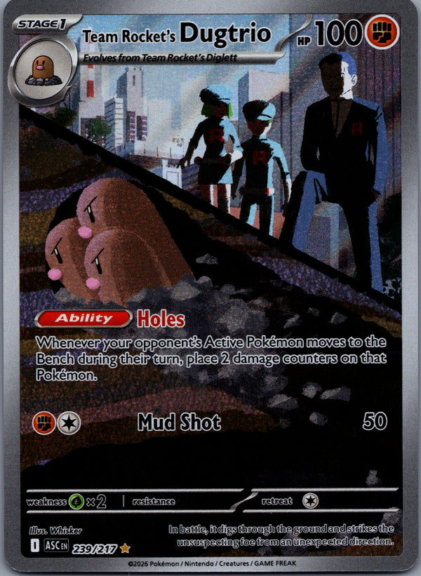 239 Team Rocket's Dugtrio Ascended Heroes Illustration Rare NM