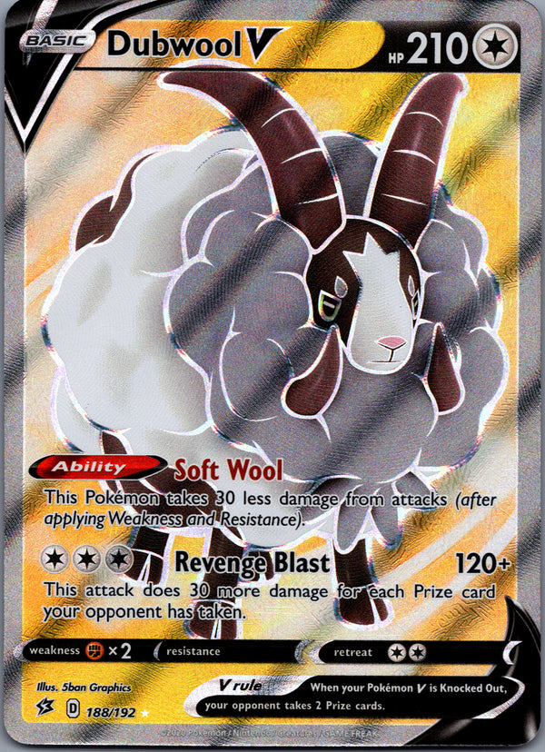 188 Dubwool V Rebel Clash Rare Ultra NM