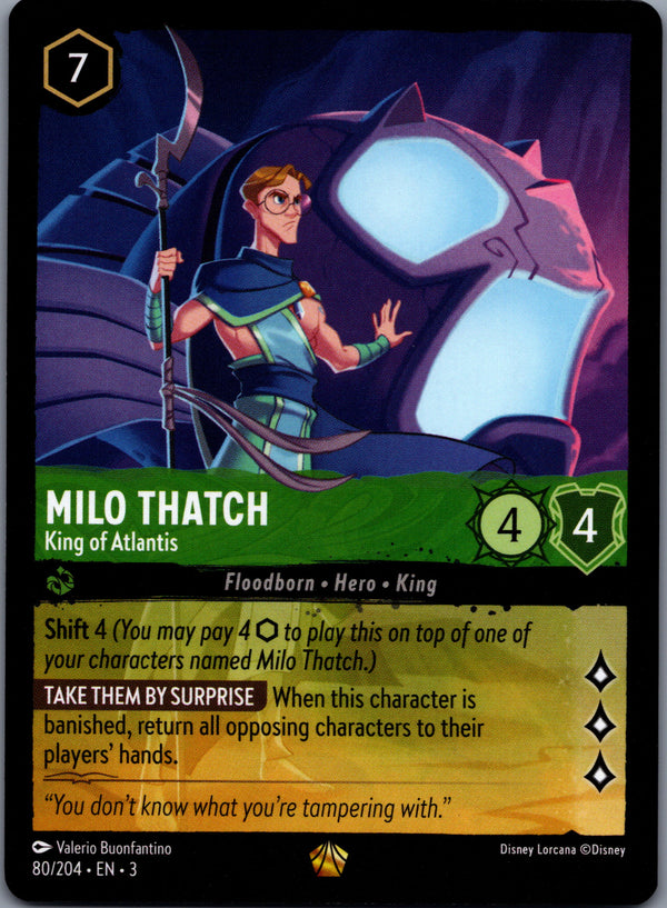 080 Milo Thatch - King of Atlantis Into the Inklands Legendary NM