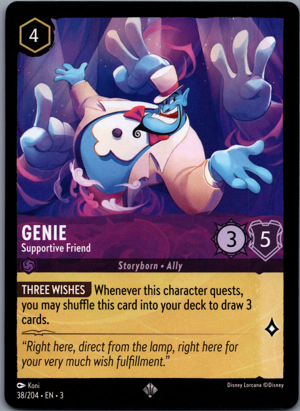 038 Genie - Supportive Friend Into the Inklands Super Rare NM