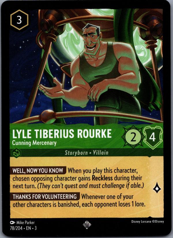 078 Lyle Tiberius Rourke - Cunning Mercenary Into the Inklands Super Rare NM