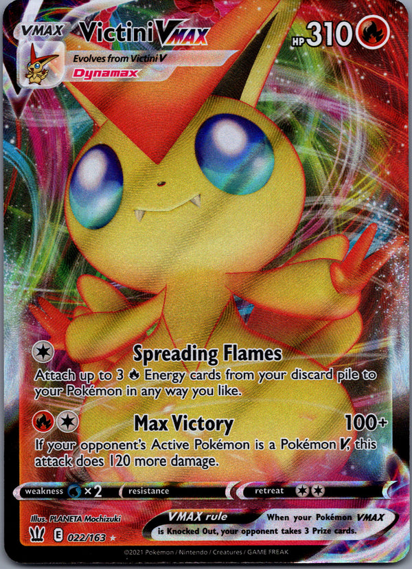 022 Victini VMAX Battle Styles Holo Rare VMAX NM