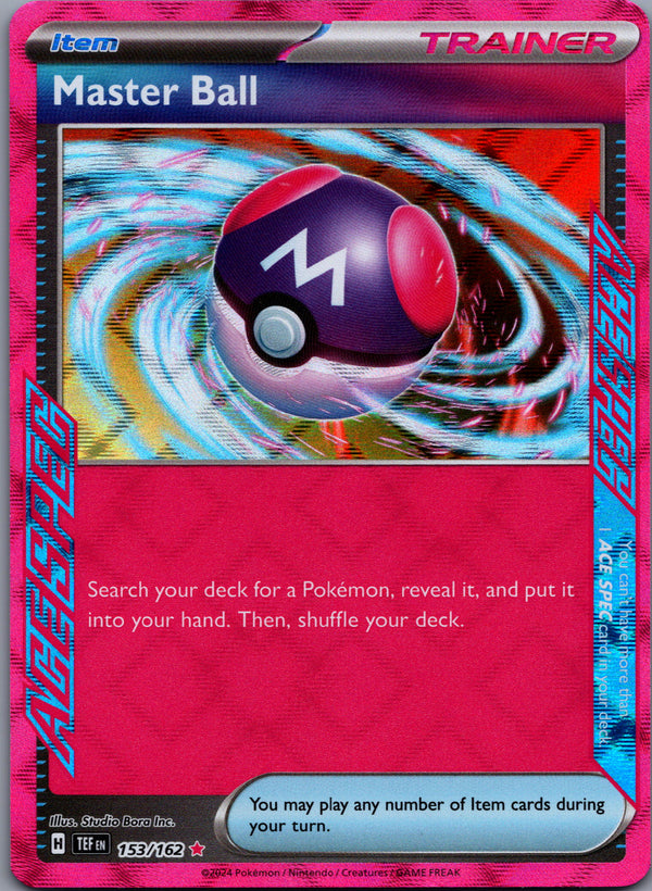 153 Master Ball Temporal Forces Ace Spec NM
