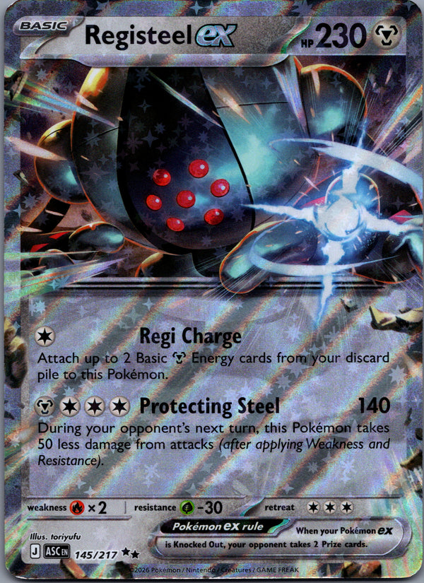 145 Registeel ex Ascended Heroes Double Rare NM