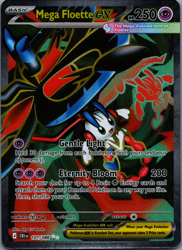101 Mega Floette ex Chaos Rising Ultra Rare NM