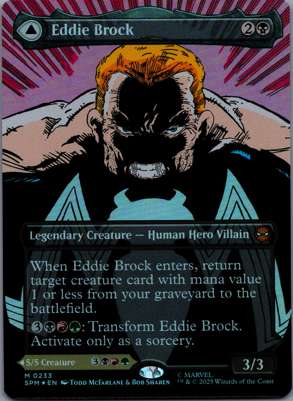 233 Eddie Brock Marvel's Spider-Man Mythic Borderless NM