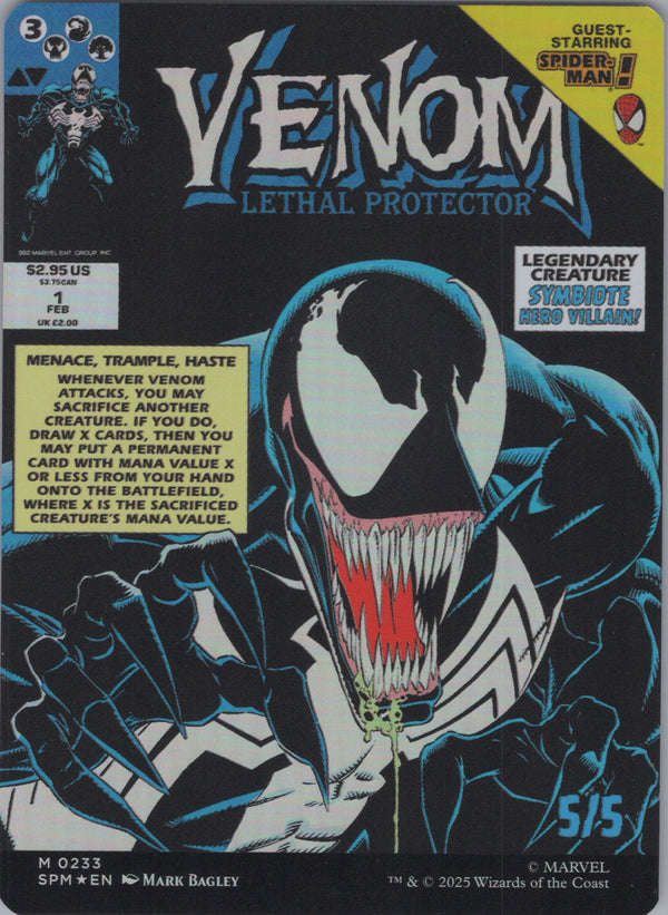 233 Eddie Brock Marvel's Spider-Man Mythic Borderless NM