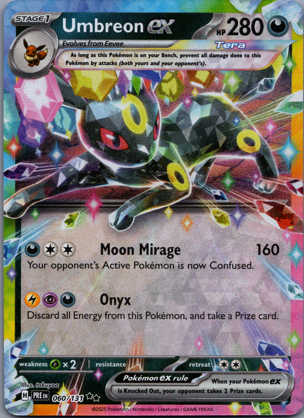 060 Umbreon ex Prismatic Evolutions Double Rare NM