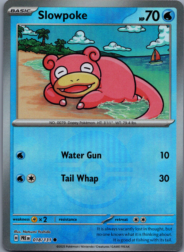 018 Slowpoke [Poke Ball] Prismatic Evolutions Common NM
