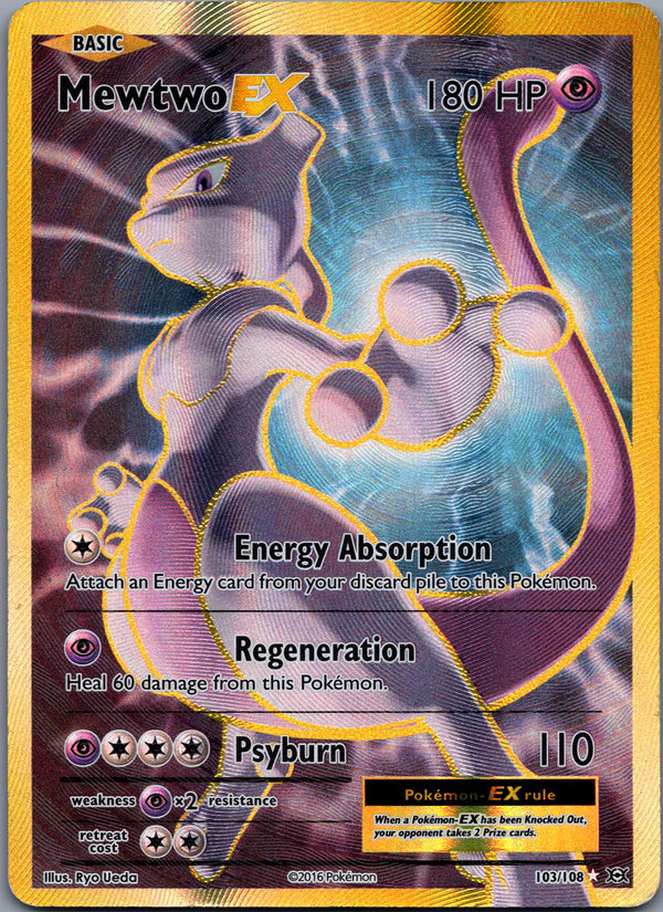 103 Mewtwo-EX Evolutions Rare Ultra MP