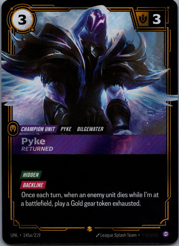 145a Pyke, Returned [Alternate Art] Unleashed Showcase NM