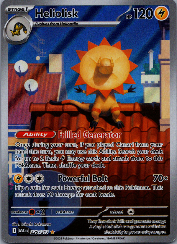 229 Heliolisk Ascended Heroes Illustration Rare NM