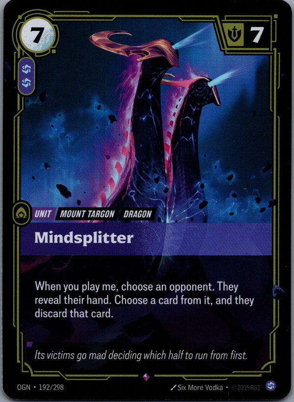 192 Mindsplitter [Foil] Origins Rare NM