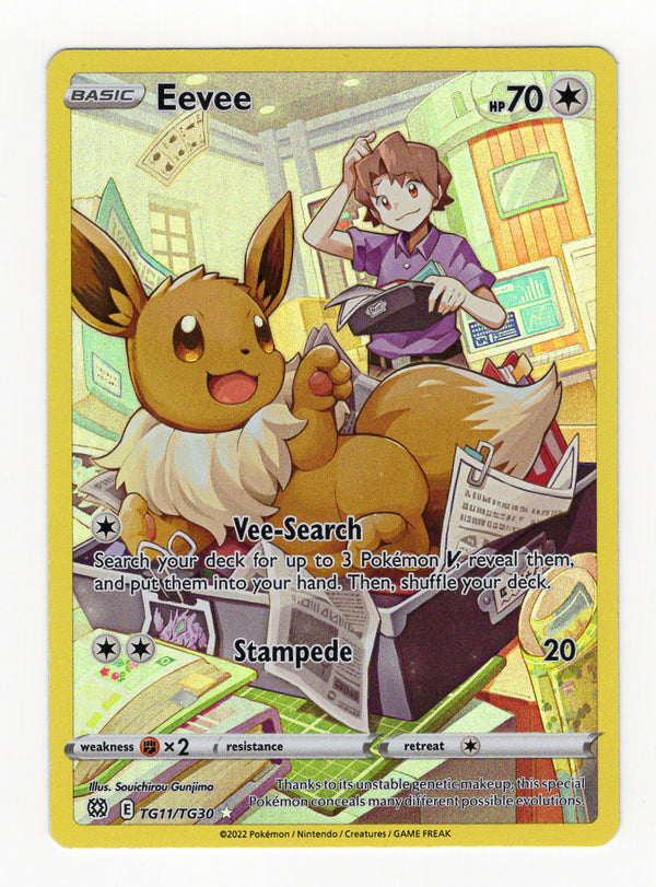 TG11 Eevee Brilliant Stars Rare Holo NM