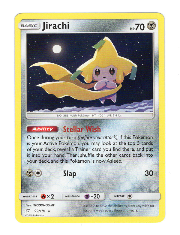 099 Jirachi [Non-holo] Team Up Rare Holo NM