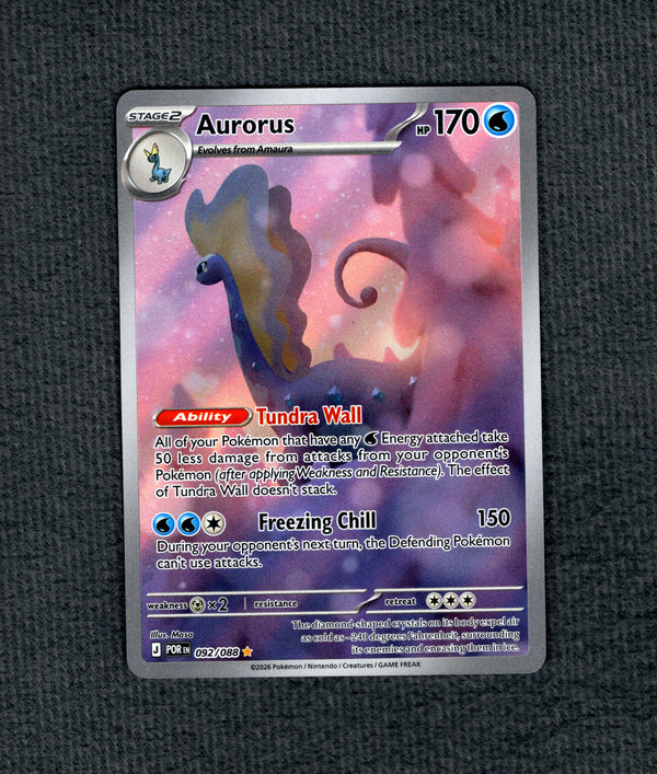 092 Aurorus Perfect Order Illustration Rare NM