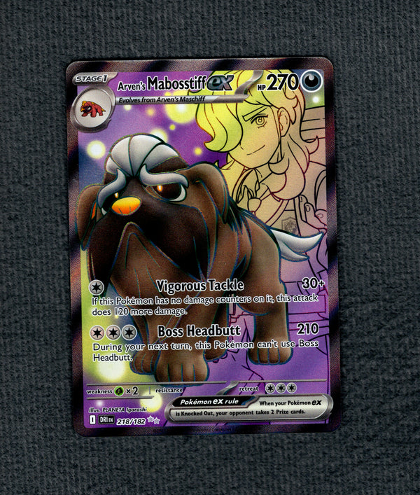 218 Arven's Mabosstiff ex Destined Rivals Ultra Rare NM