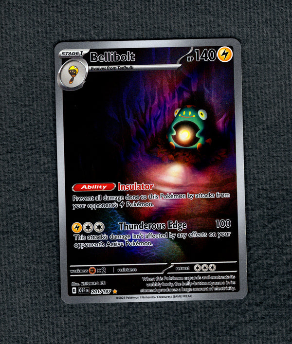 201 Bellibolt Obsidian Flames Illustration Rare NM