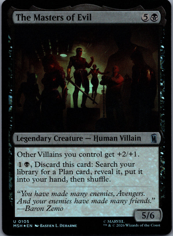 105 The Masters of Evil [Foil] Marvel Super Heroes Uncommon Foil NM