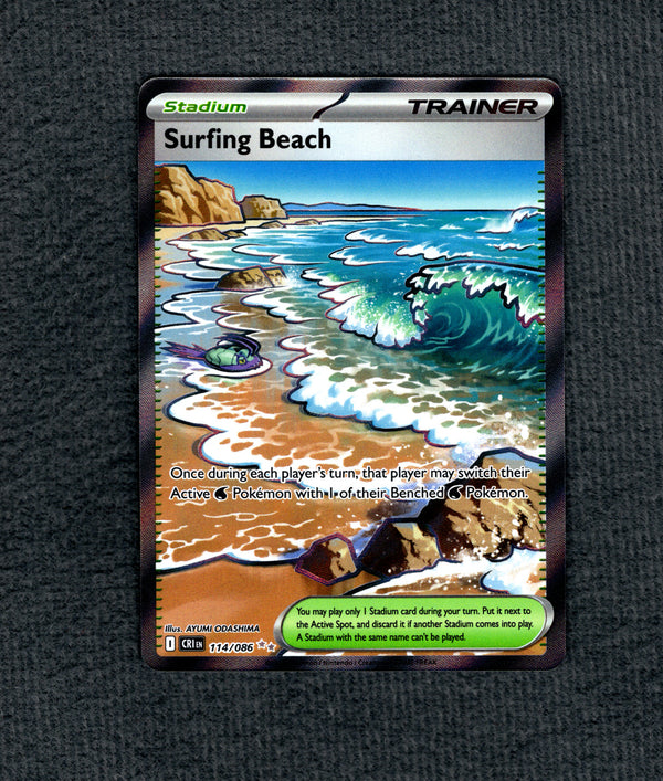 114 Surfing Beach Chaos Rising Ultra Rare NM