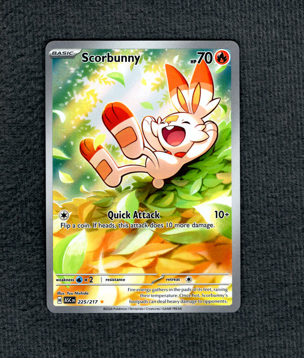 225 Scorbunny Ascended Heroes Illustration Rare NM